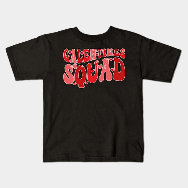 Galentines Squad Kids T-Shirt by style flourish